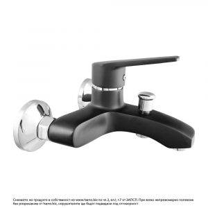 Душ смесител, батерия за баня с душ комплект черен Synchro SKL-6800