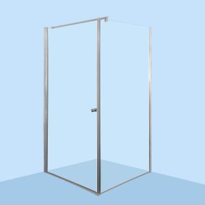 Параван за баня ъглов стъклен SK-S-078 90x90x195см