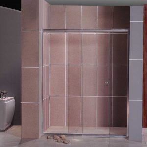 Параван за баня стъклен SC-03 – 150(до180)х185см