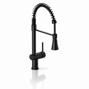 Черен кухненски смесител Inter Ceramic Kitchen Line ICF 7561017B с изтеглящ душ