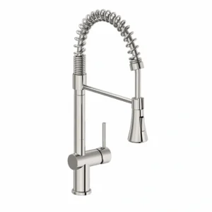 Месингов смесител за кухня Inter Ceramic ICF 7561017C NEW с изтеглящ душ