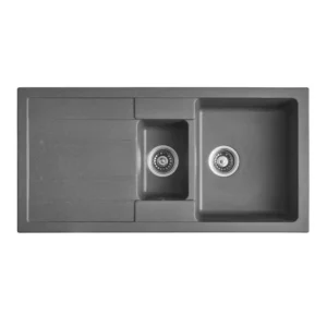 Гранитна кухненска мивка ICGS 8201 сива 99.5 см – Inter Ceramic