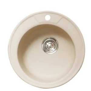 Гранитна кухненска мивка кръгла ICGS 8301 пясъчна – Inter Ceramic