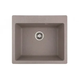 Гранитна кухненска мивка квадратна ICGS 8304 пясъчна – Inter Ceramic