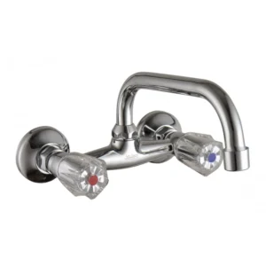 Стенен смесител за кухня Dunav ICF 5018718 7120 хром – двуръкохватков