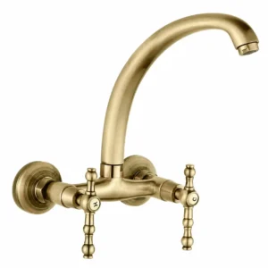 Стенен смесител за кухня Сайлор ICF 5018853G 7119 Ancient Gold – Inter Ceramic