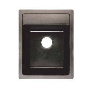 Гранитна кухненска мивка квадратна ICGS 4050 черна – Inter Ceramic