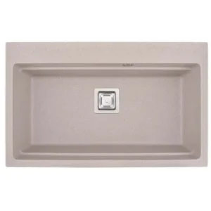 Гранитна кухненска мивка правоъгълна ICGS 8213 пясъчна мат – Inter Ceramic