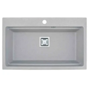 Гранитна кухненска мивка с отвор ICGS 8213 пясъчна – Inter Ceramic