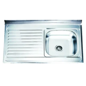 Кухненска мивка инокс ICK 10060L с ляв плот – Inter Ceramic