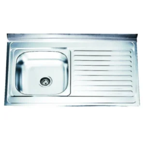 Кухненска мивка инокс ICK 10060R с десен плот – Inter Ceramic