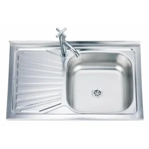 Кухненска мивка инокс Inter Ceramic ICK 8050A*18 L с ляв плот