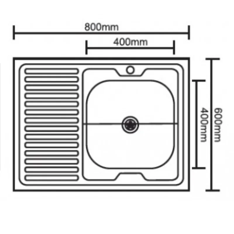 Inter ceramic ick 8060a 16 r inoks kuhnenska mivka s desen plot razmeri