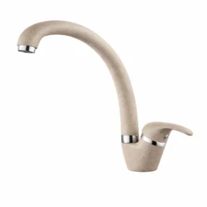 Кухненски смесител Inter Ceramic ICF 237012 SAND с висок чучур и гранитно покритие