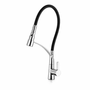 Месингов смесител за кухня стоящ Inter Ceramic ICF 7561018 7313 с изтеглящ душ
