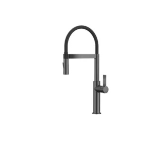 Смесител за кухня Inter Ceramic ICF 7169184GG gun grey с изтеглящ душ