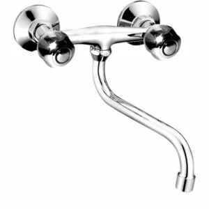 Стенен смесител за кухня Inter Ceramic Klier ICF 5015838C M7116 двуръкохватков