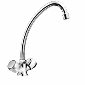 Смесител за кухня с две ръкохватки Inter Ceramic Klier ICF 7009838C M7119 стоящ